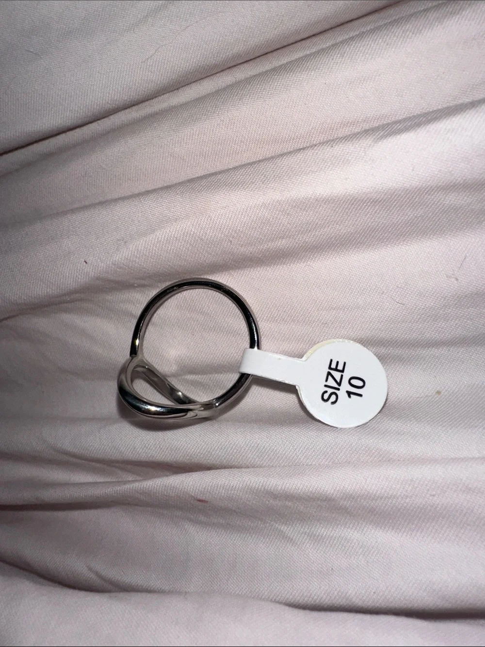NWT Plunder Double Band Silver-Tone Ring size ten brand new really nice 👍