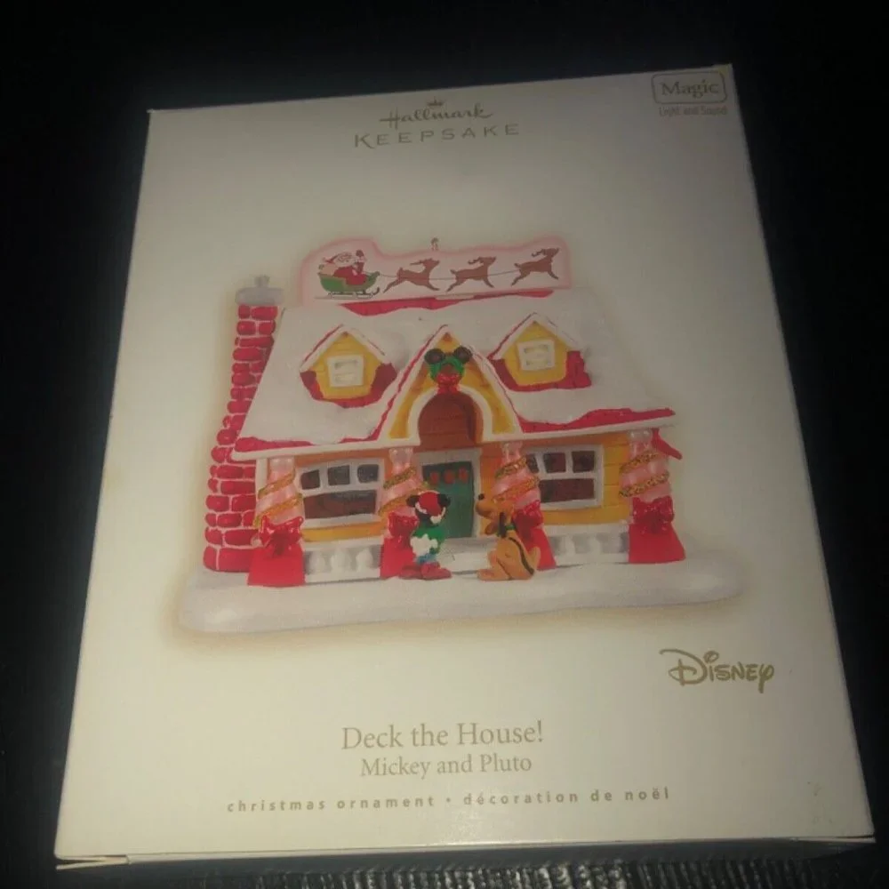 Hallmark Keepsake Christmas Ornament‎ Disney Deck The House Mickey Pluto