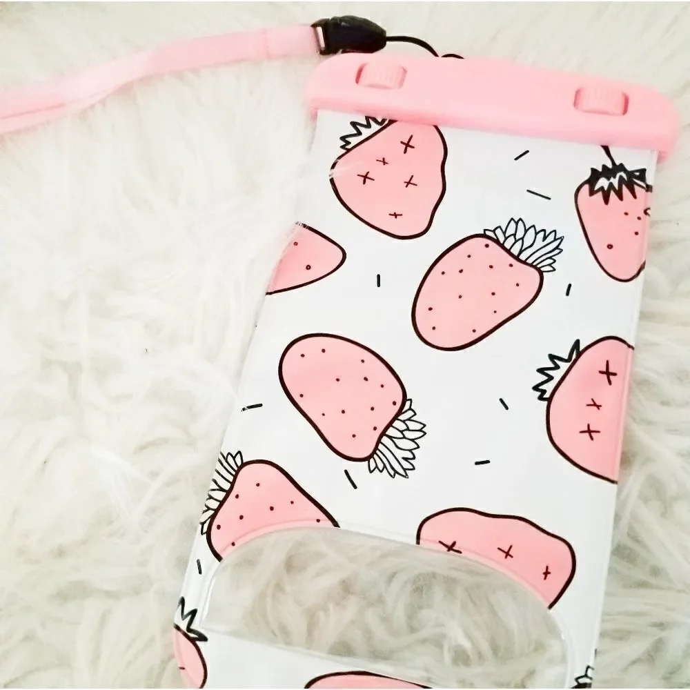 Strawberry water proof pouch for pool