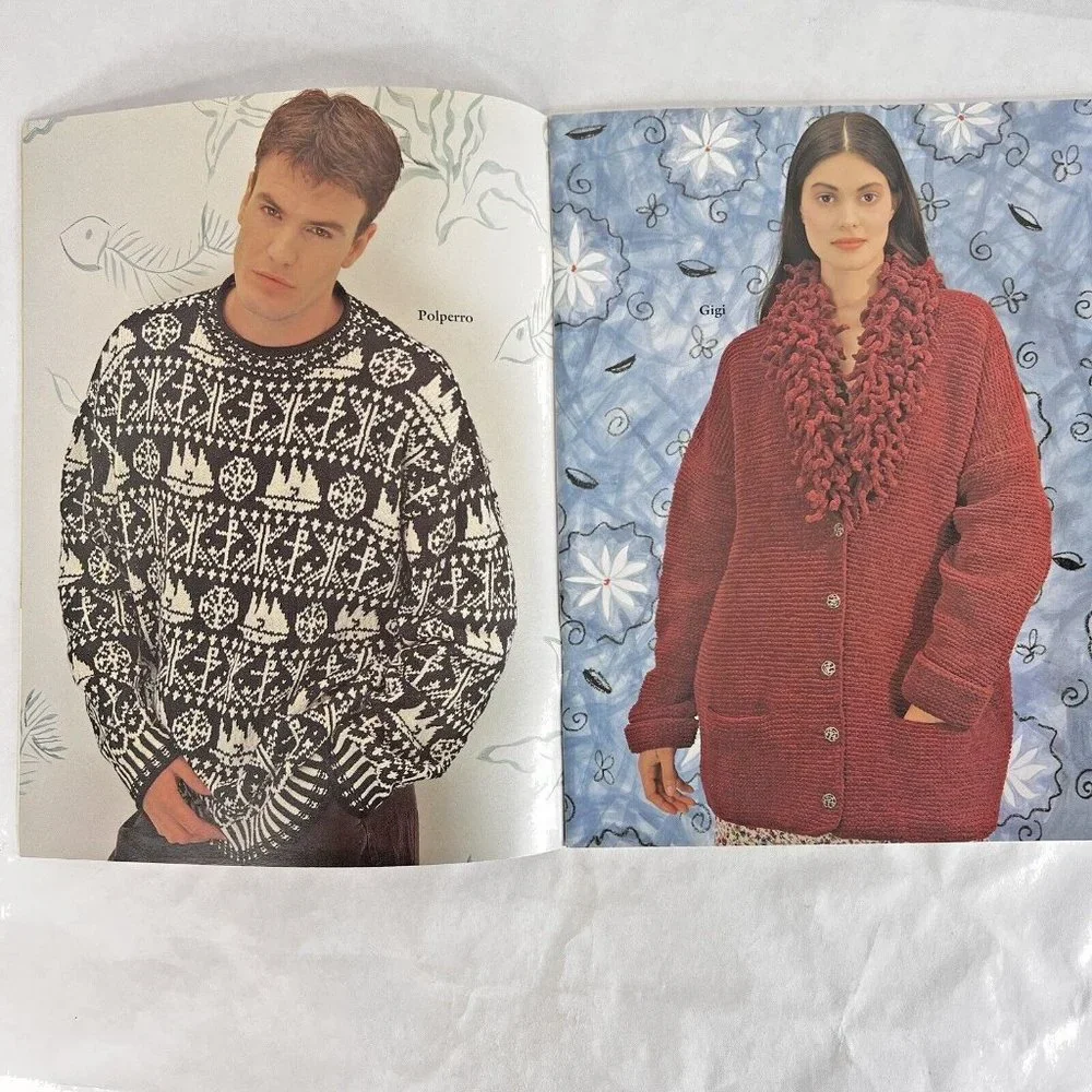 Annabel Fox 1995 knitting