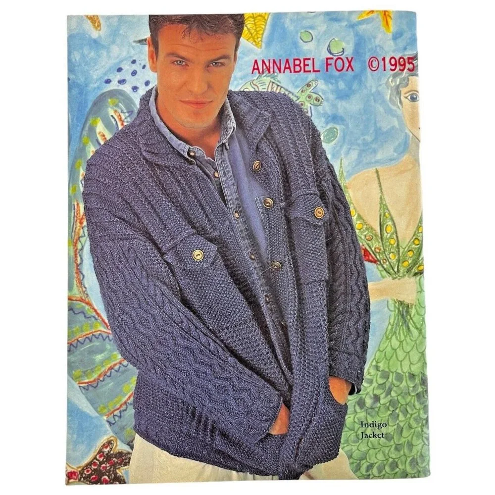 Annabel Fox 1995 knitting