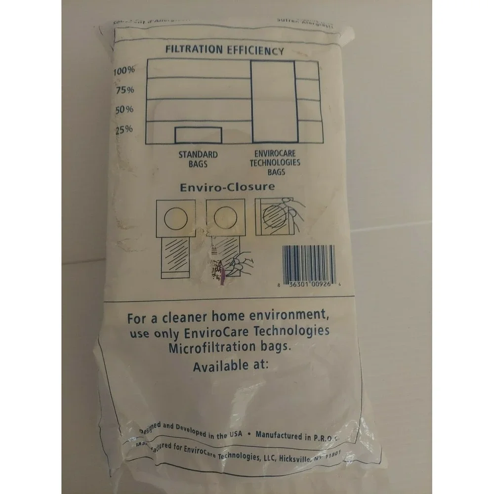 EnviroCare types bags