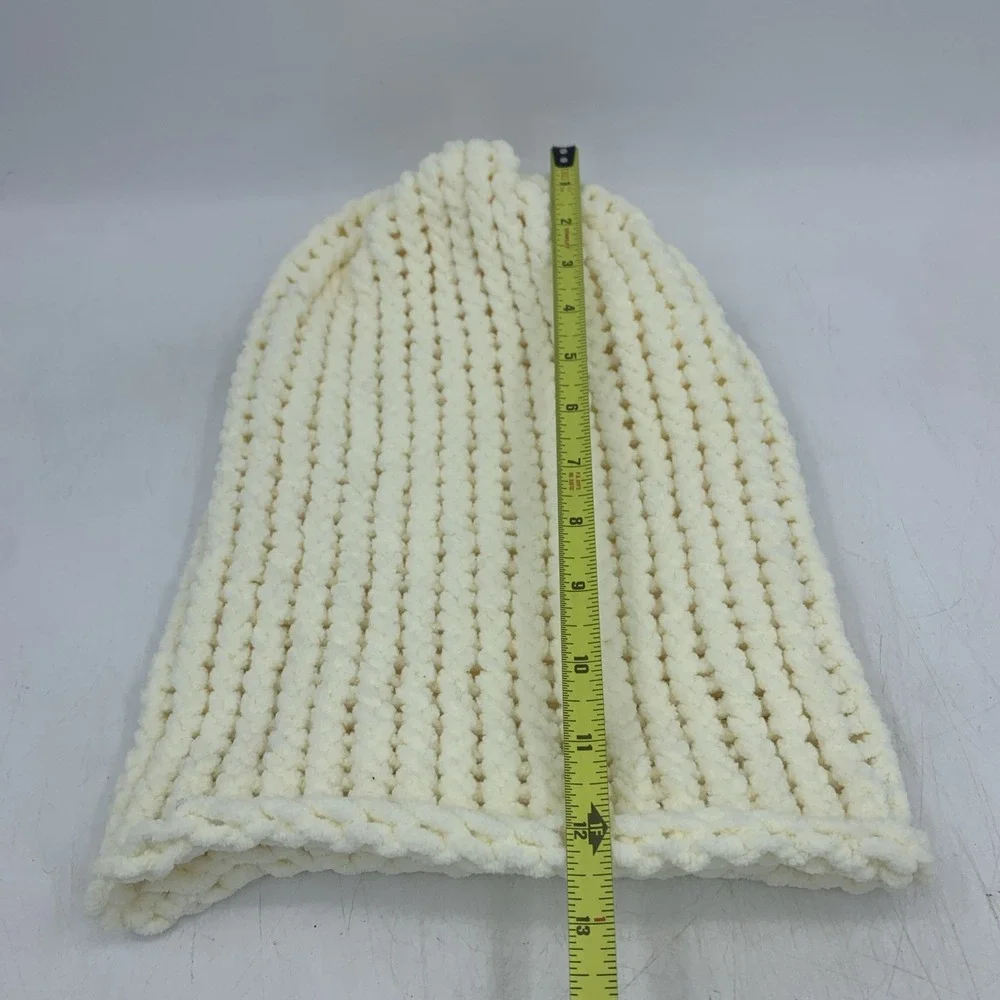 Handmade Chunky Knitted Beanie Stocking‎ Cap Hat Warm Winter Toboggan Slouchy