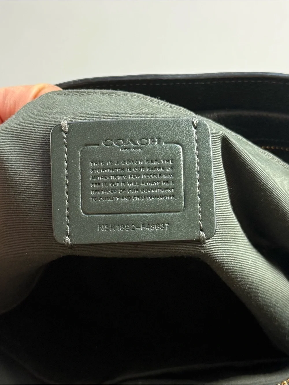 Coach soft pebbled