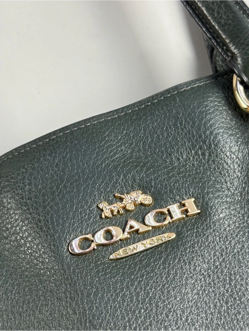 Coach soft pebbled