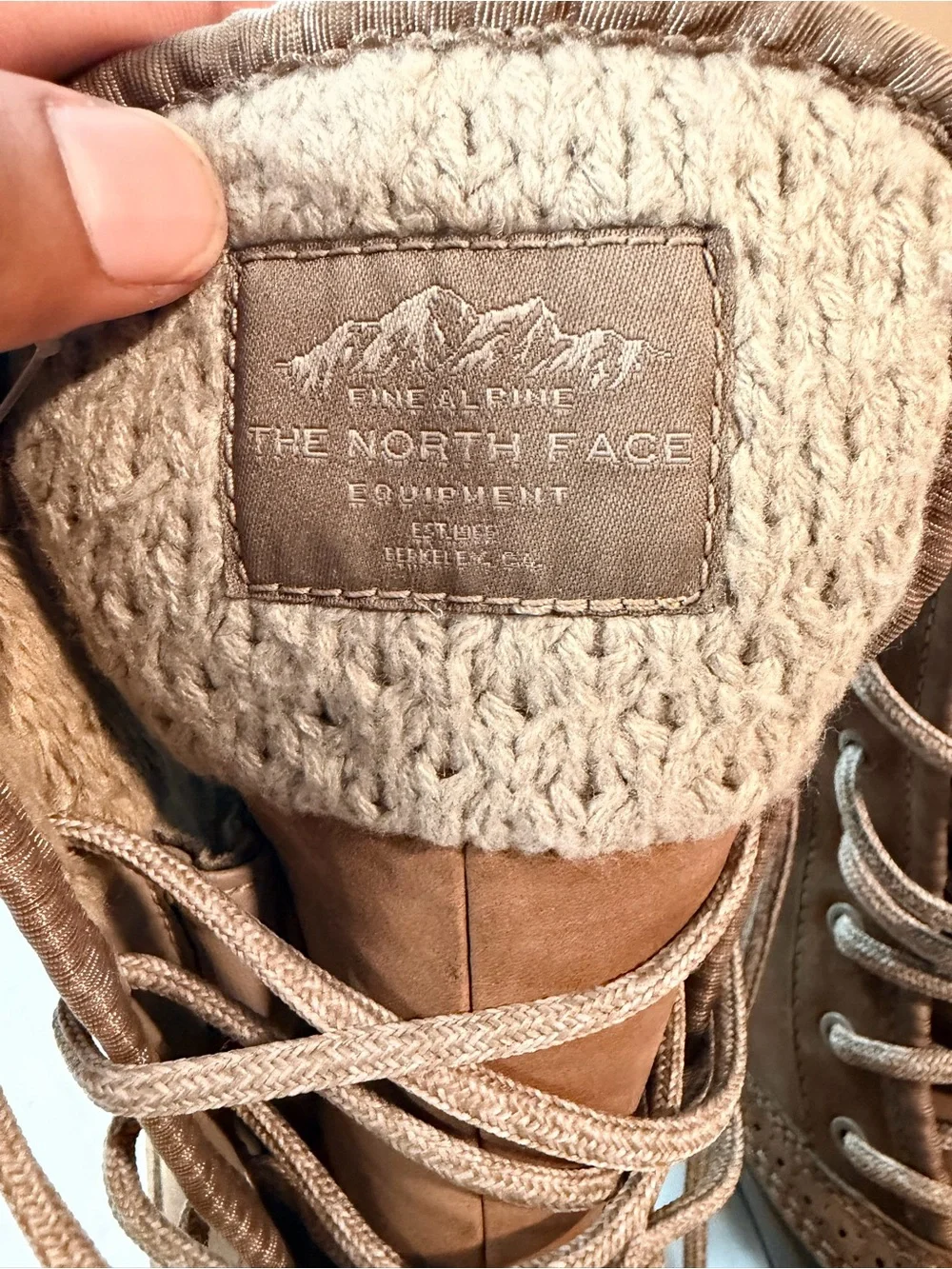 The North Face pre carefully