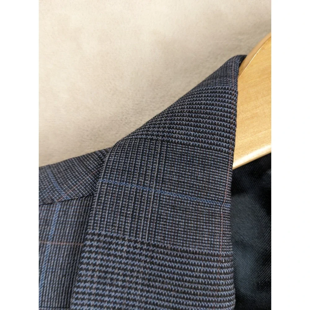 JOS A BANK‎ 42 MENS SPORT COAT EXECUTIVE COLLECTION PLAID GRAY 44