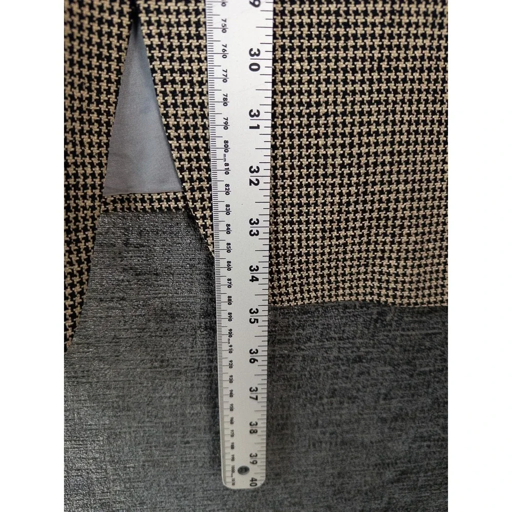VTG Joseph Abboud Houndstooth Blazer Mens‎ 44R Single Breasted Business Academia