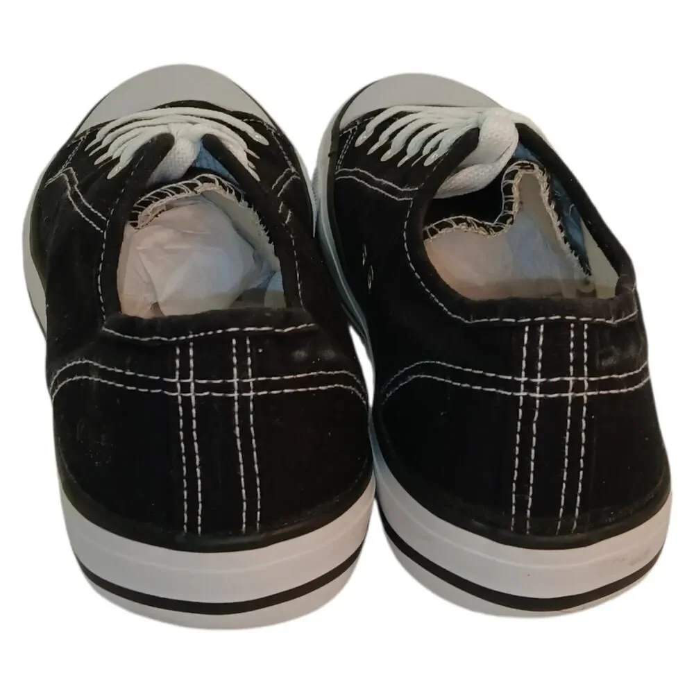 OT Revolution Men's Black & White Canvas Sneakers - Size 9
