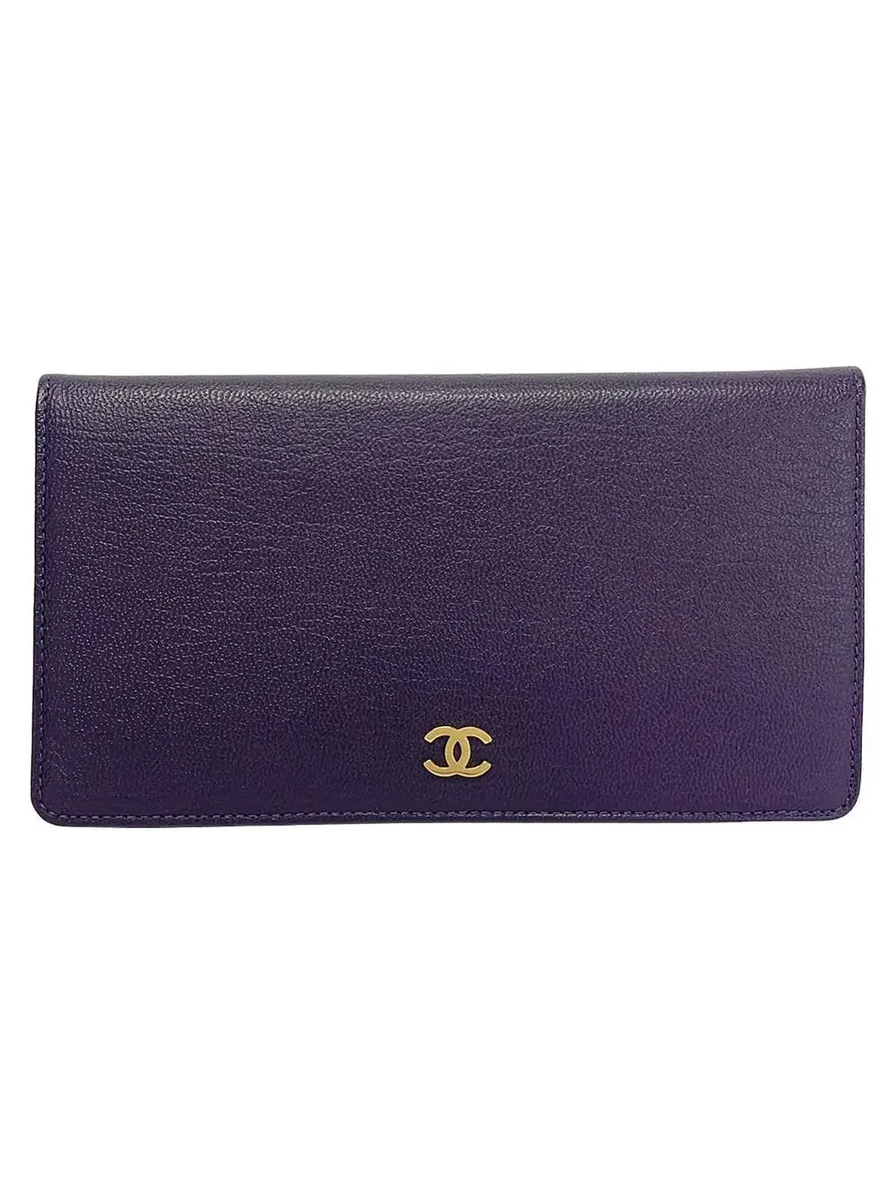 Chanel Purple Leather Bifold Wallet #292686C64B
