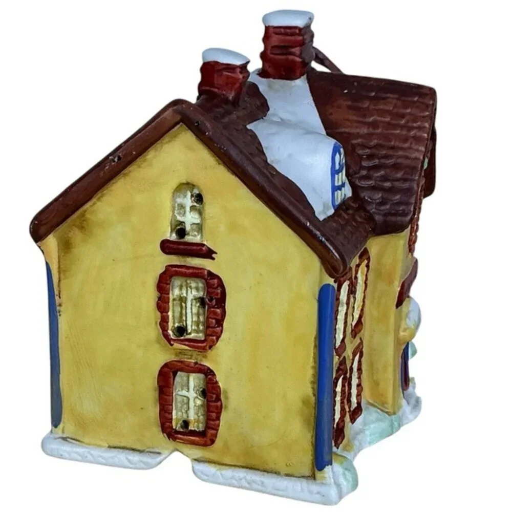 Village Mansion Holiday Dickens of London Christmas Porcelain House Vintage 1991