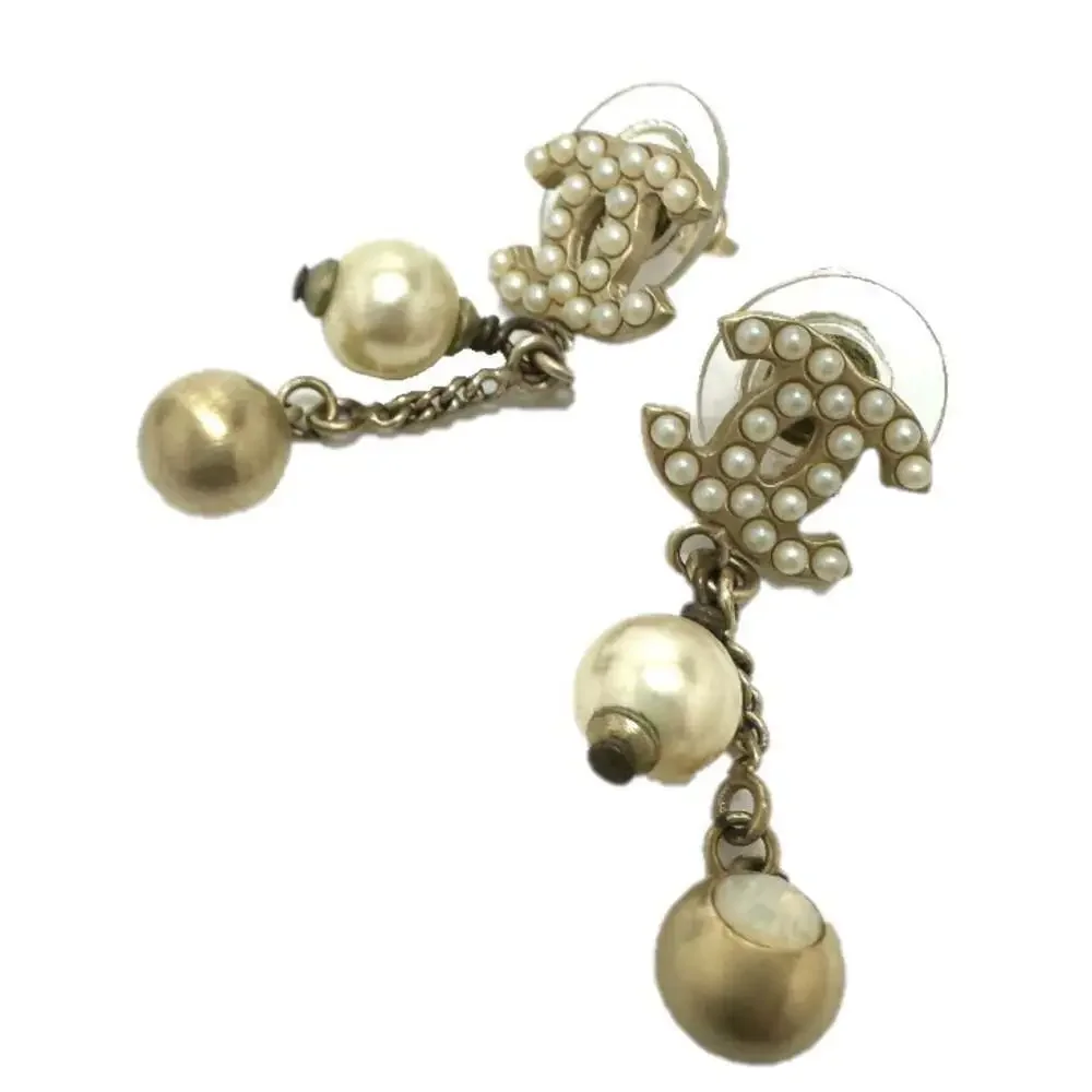 CHANEL Gold Earrings