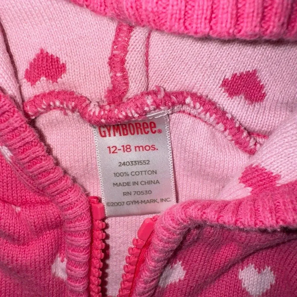 Gymboree fuchsia heart