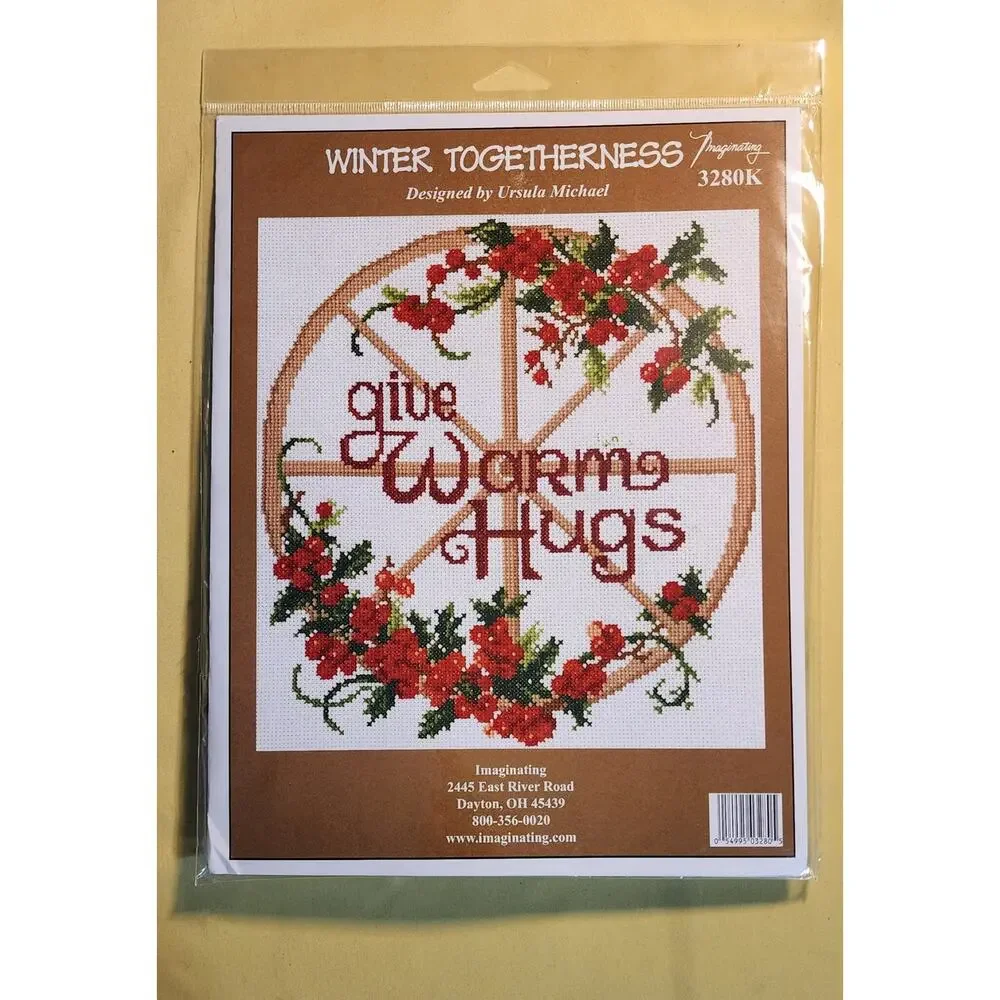 cross stitch Complete Kit‎ NEW Winter Togetherness by Imaginating