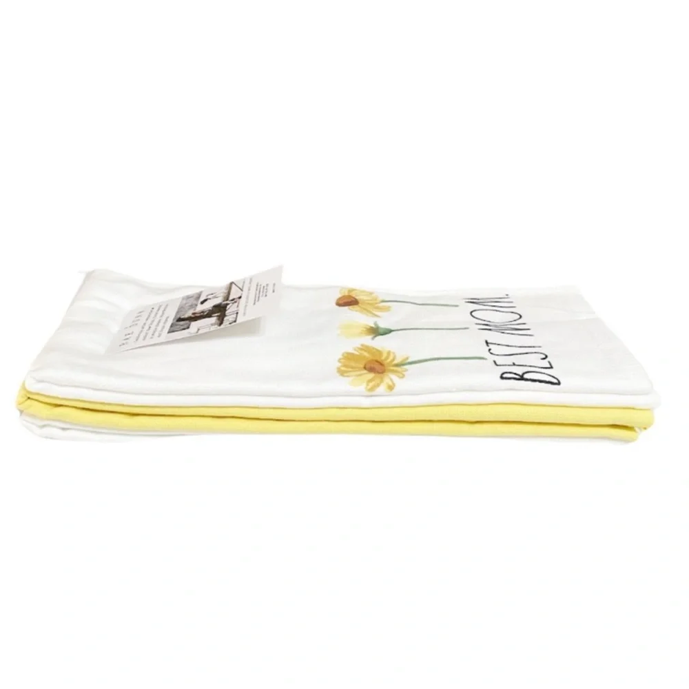 NEW Rae Dunn BEST MOM Set of 3 Kitchen Towels 🌼🌼🌼