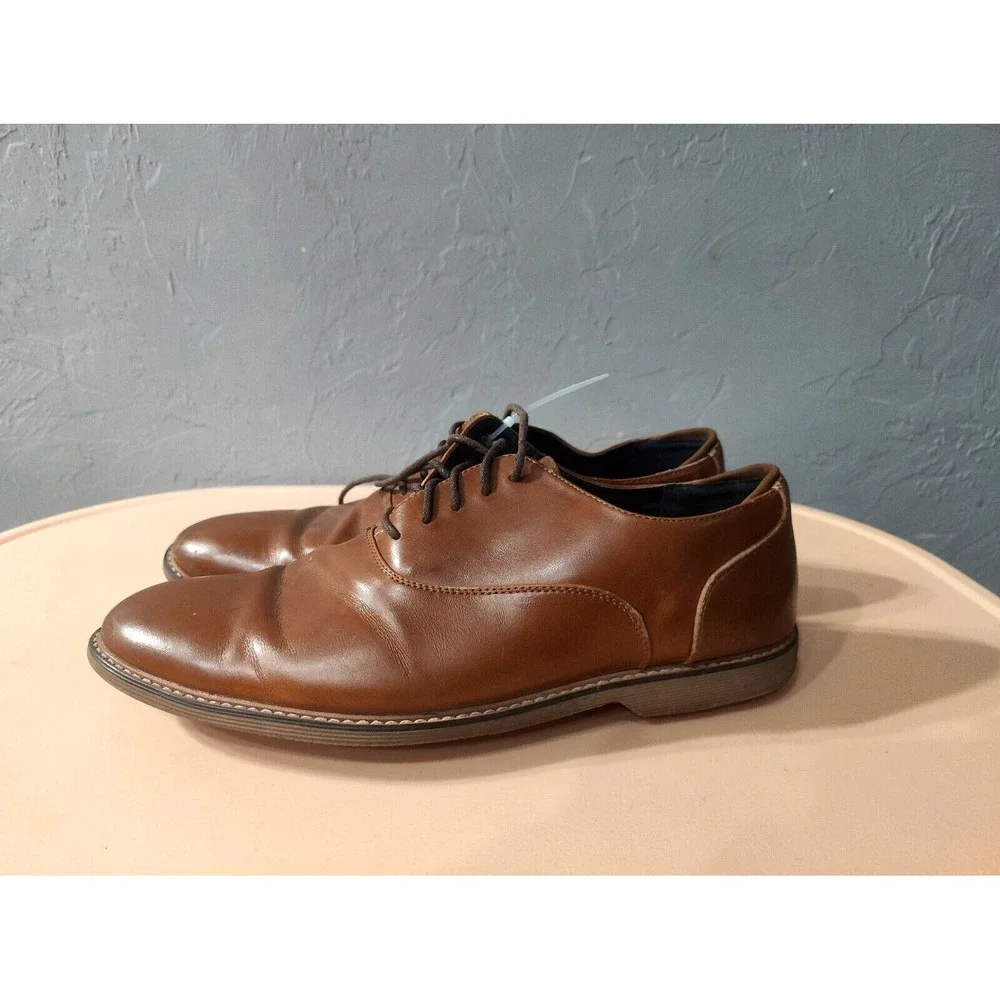 Steve Madden‎ Nunan Dress Shoes, Men's Size 12M Whiskey Brown MSRP $79.95