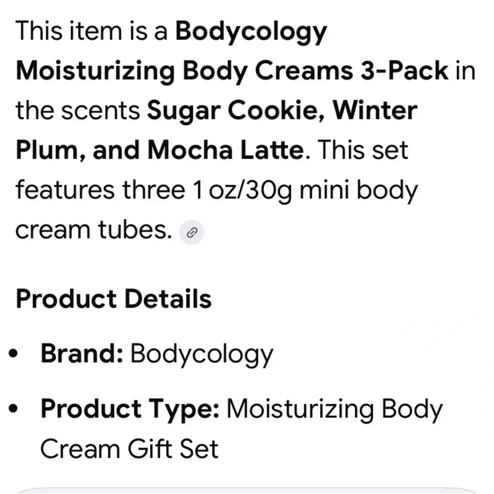 Bodycology moisturizing three