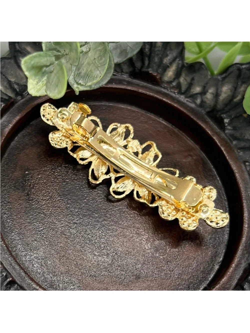 N/A gold floral