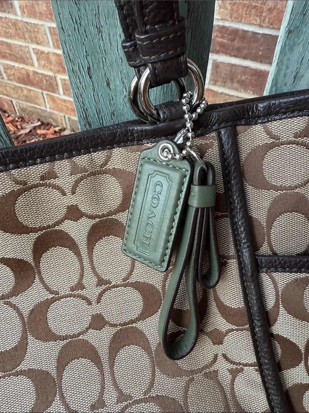 Coach tote cream