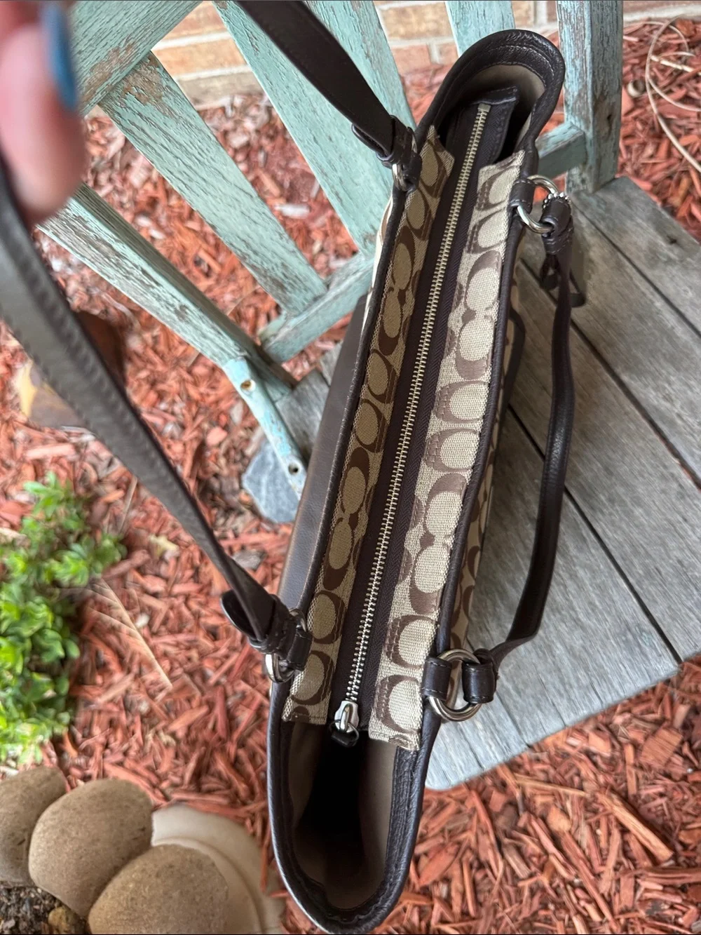 Coach tote cream