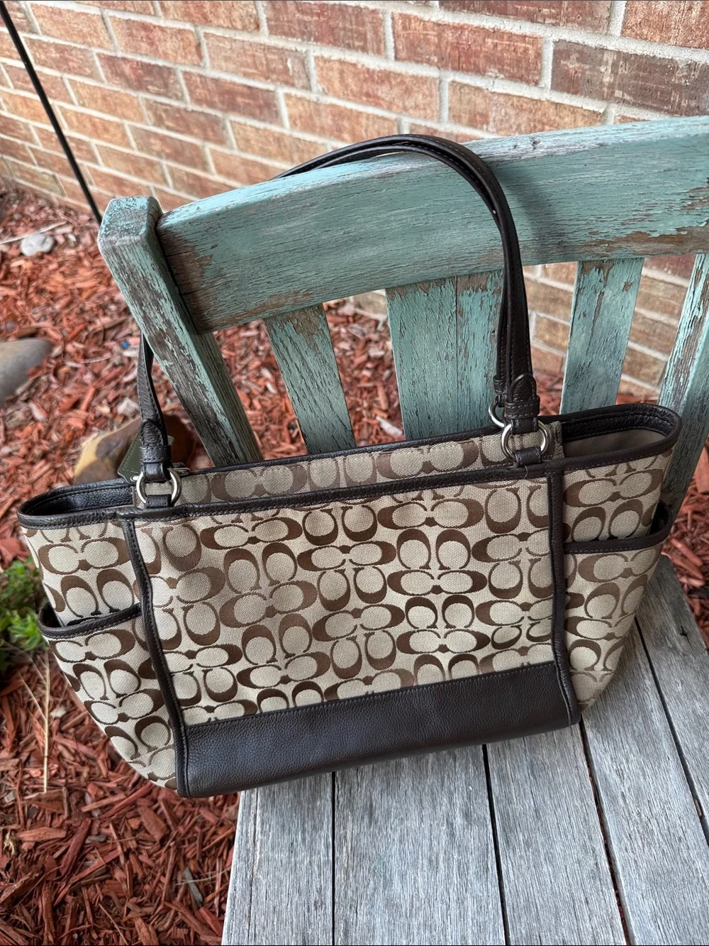 Coach tote cream