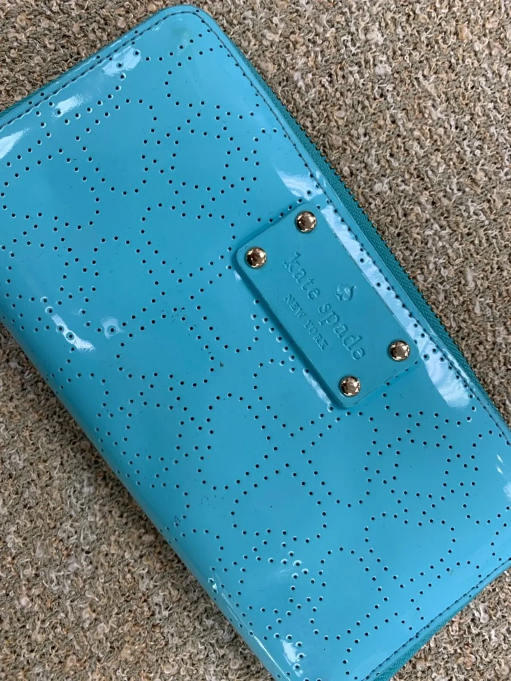 kate spade glossy turquoise