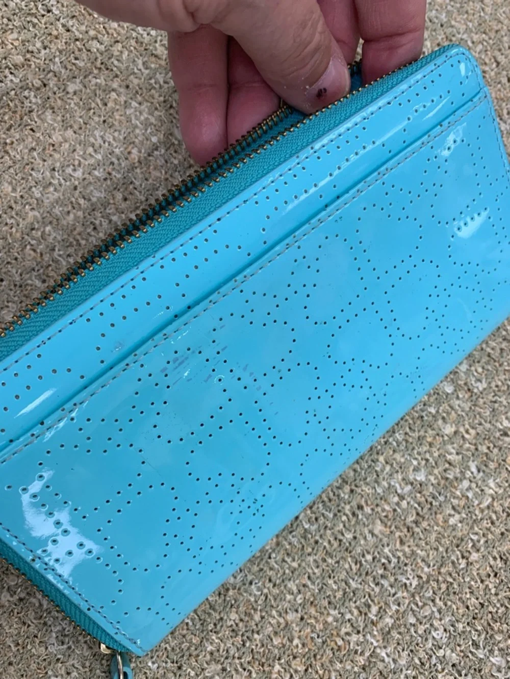 kate spade glossy turquoise