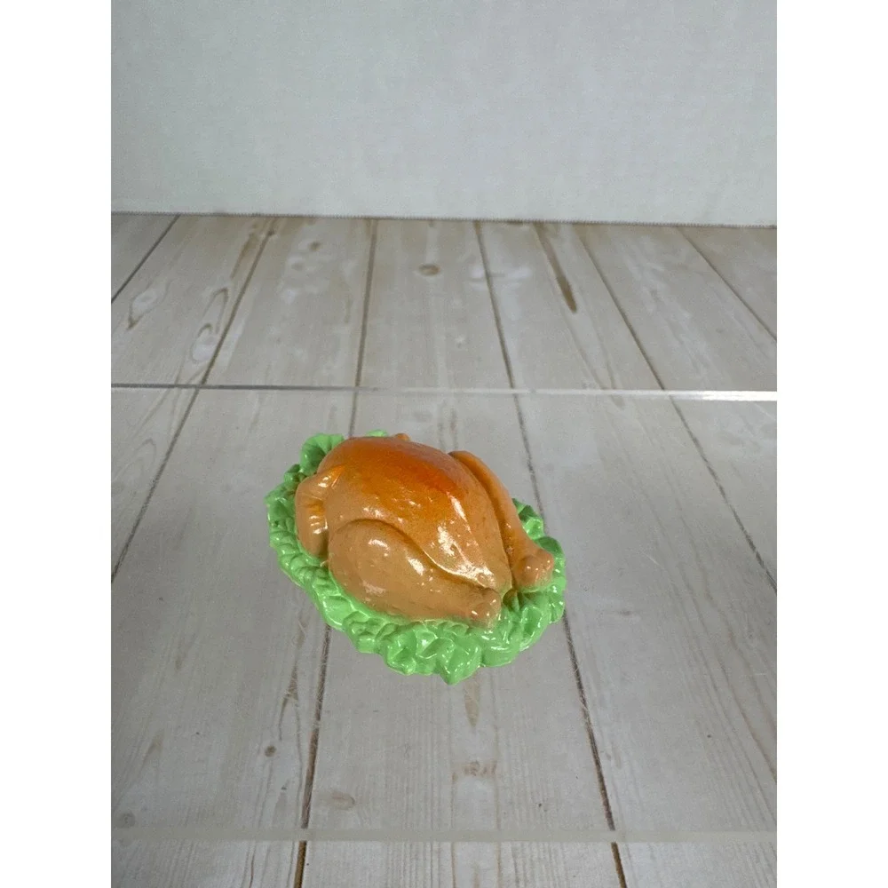 Dollhouse Roast Turkey Food Plastic Barbie Size Pretend Play‎ Miniature Toy