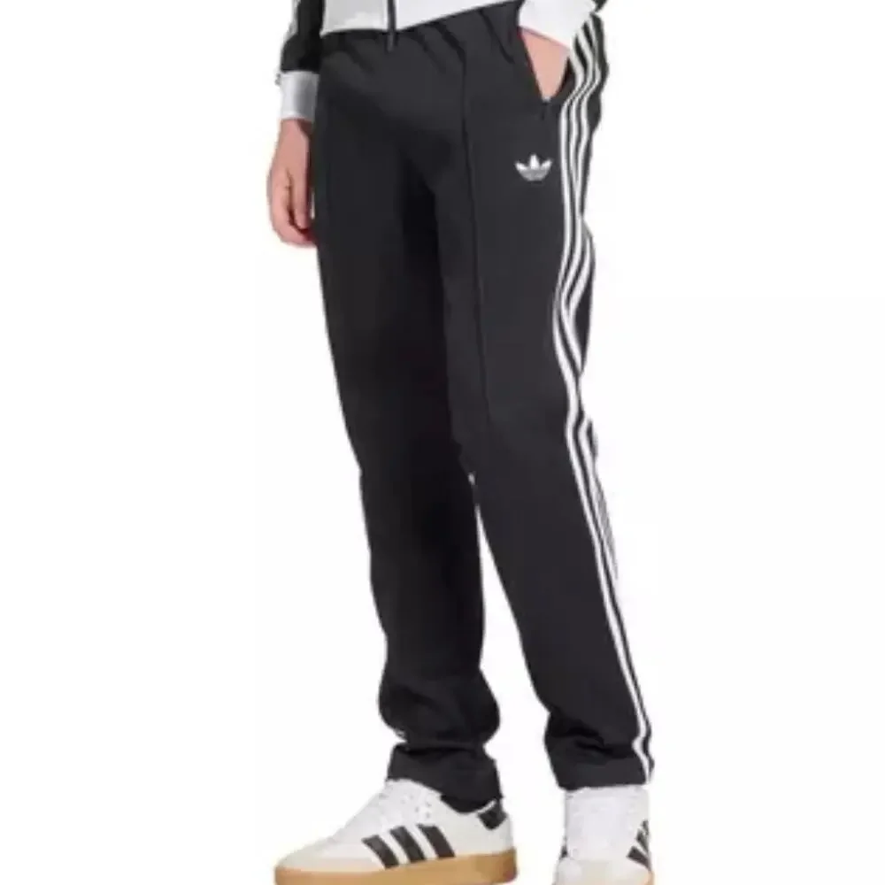 Adidas Originals Beckenbauer Track Pants Men's L Black 3-Stripes Trefoil NWT