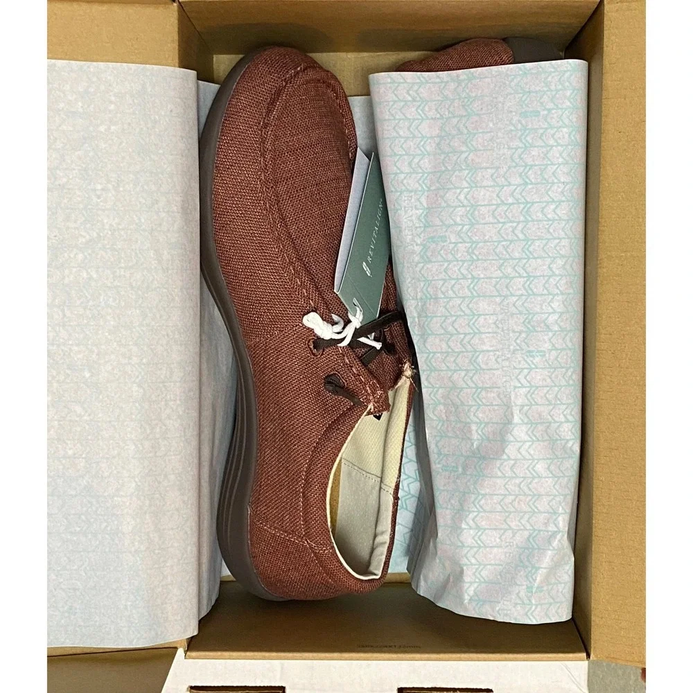Spenco Carefree Denim‎ Brick Wedge Heel Pull On Casual Shoes Men 14D