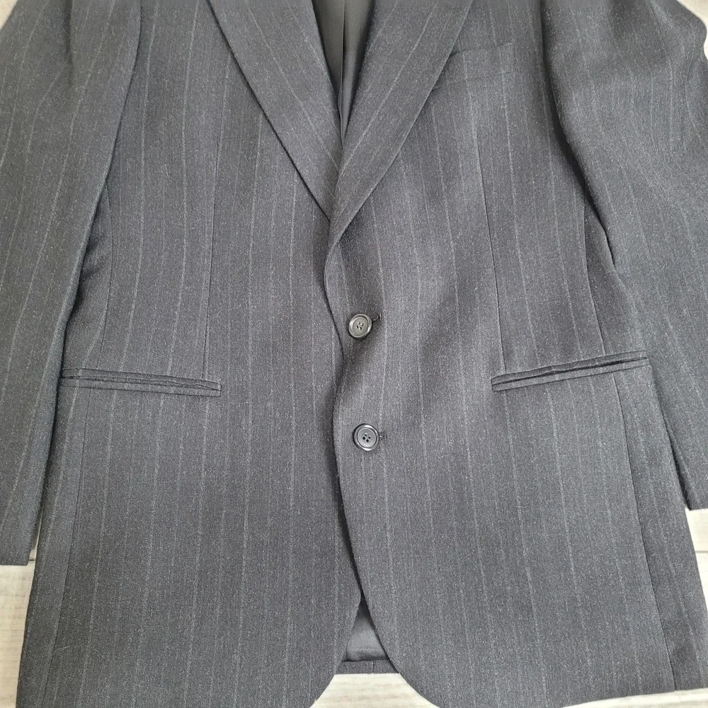 🕴️Vintage‎ Nino Cerruti Rue Royale Men's S/M Pinstripe Wool Blazer Filene's