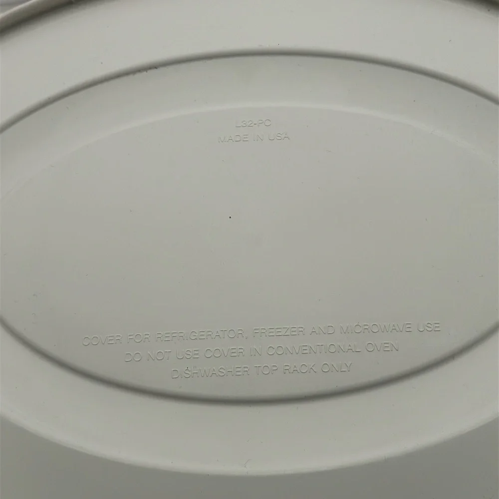 Corningware inches flat