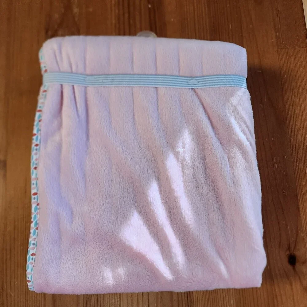 Carter's pink baby blanket LOVE heart applique New Carters