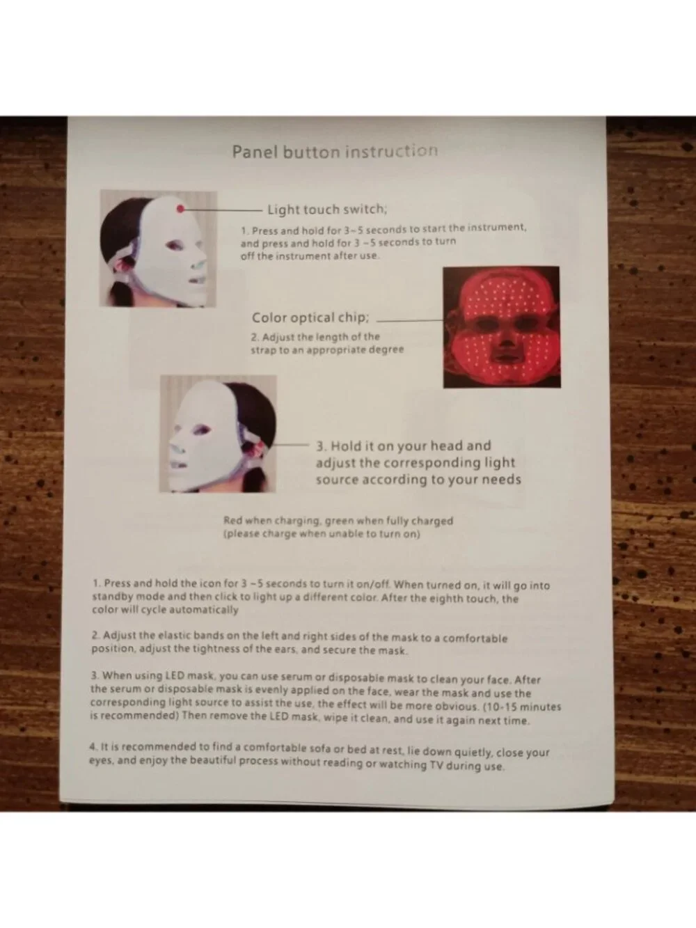 LED Facial Mask - 7 color options light facial