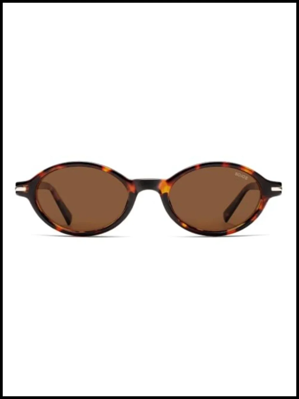 Trendy Narrow Oval Polarized Sunglasses Retro 90s Y2k Small Round Vintage