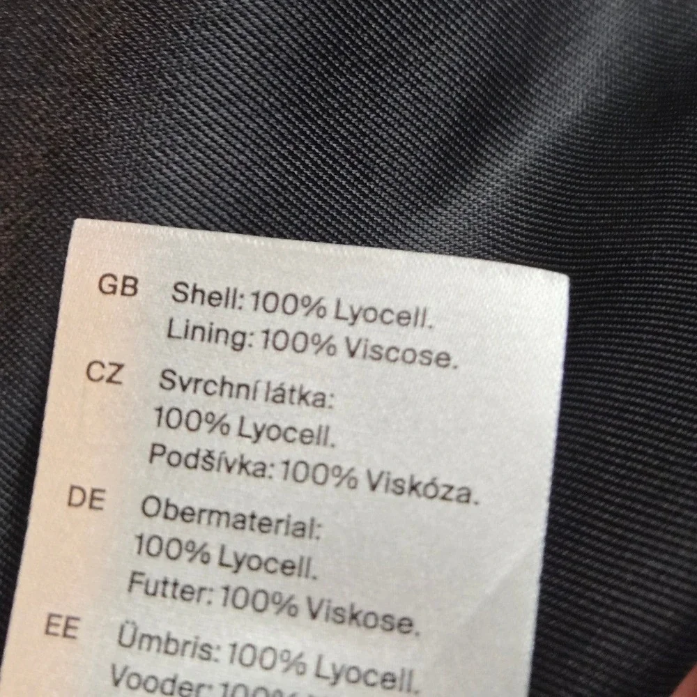 COS Blazer Mens 40 Black Lyocell 1 Button Minimalist Quiet‎ Luxury Contemporary