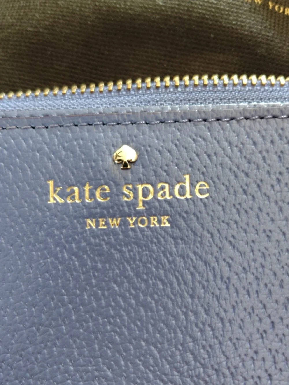 kate spade leather zip