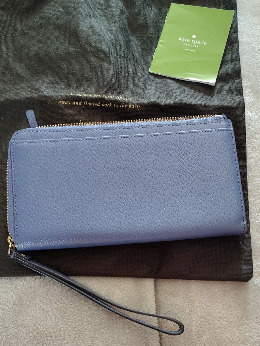 kate spade leather zip