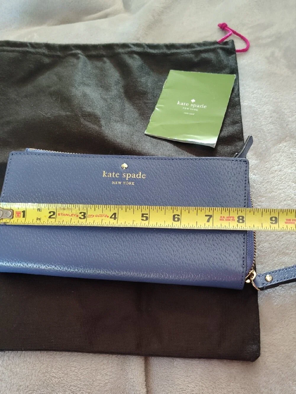 kate spade leather zip