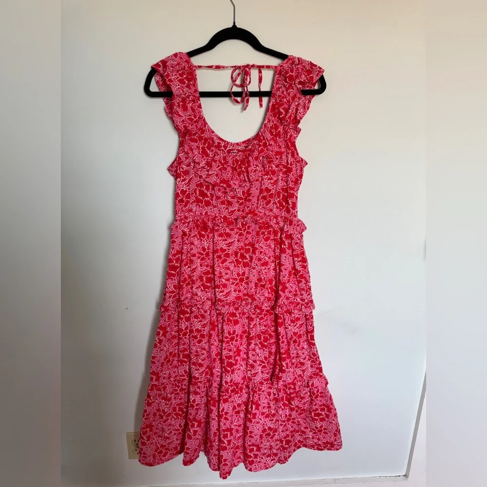 J. Crew sleeveless tiered