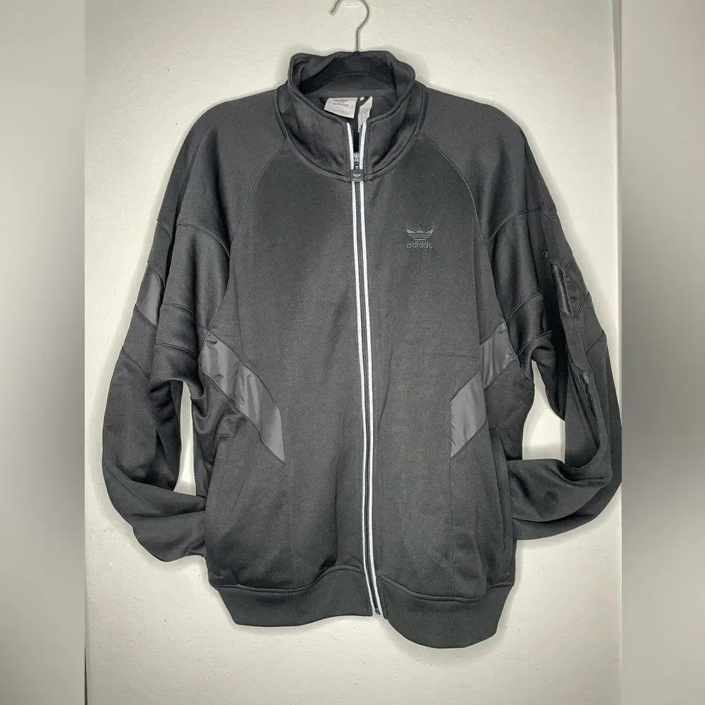 Adidas Men's Black Zip-Up Sweater