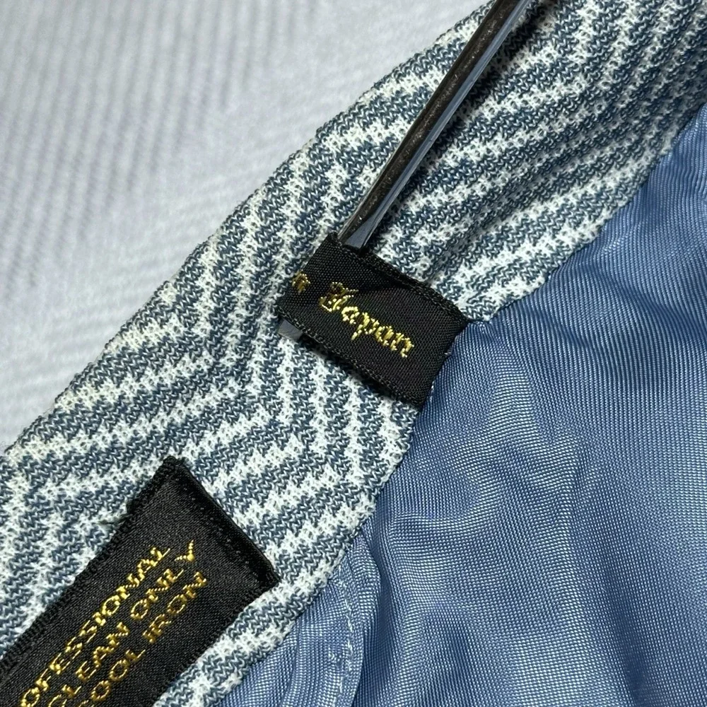Vintage 70s Richman Brothers Herringbone Sportsman Knit Blazer 39S Made in Japan