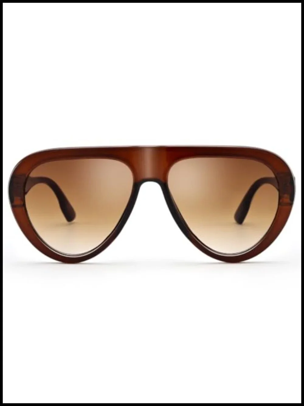 Retro Oversized Aviator Sunglasses with UV Protection