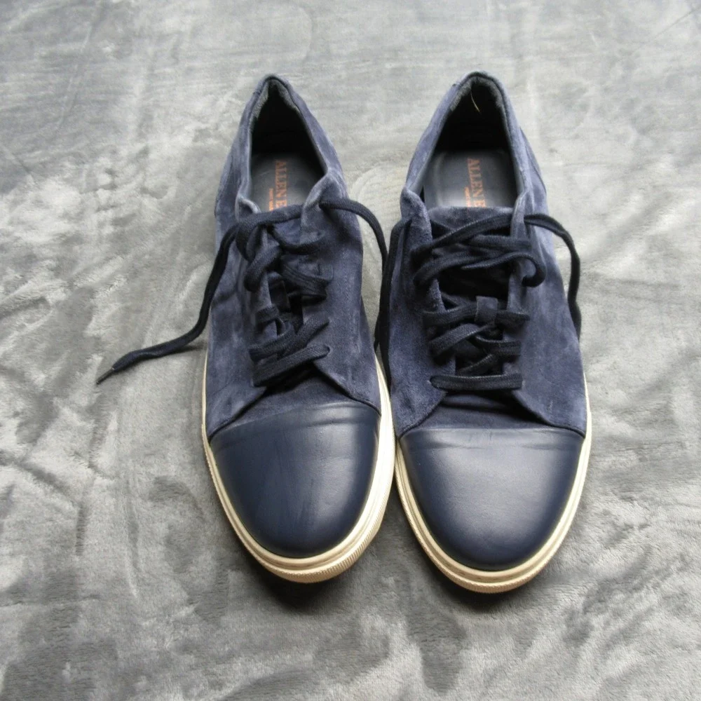 Allen Edmonds Shoes Mens 11.5 Blue Suede Cooper Port Washington Casual Courtside