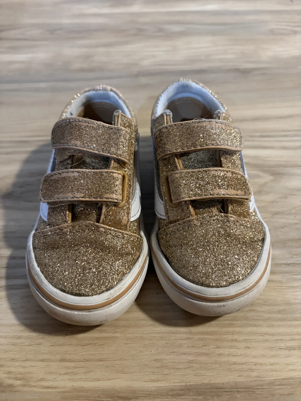 Vans sparkling gold