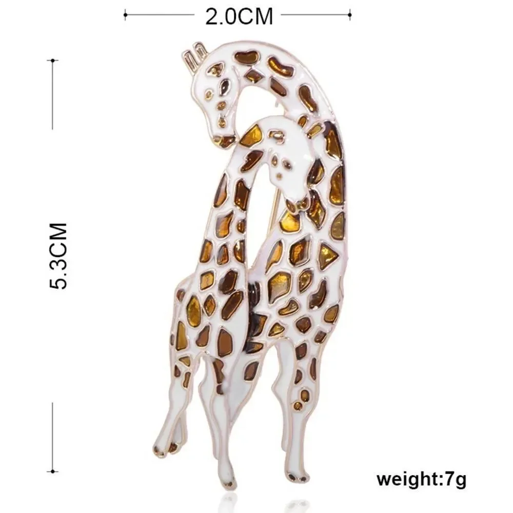 VQ Giraffe Family Brooch