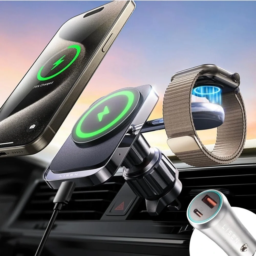 2 in 1 for 18W MagSafe Car Mount Charger