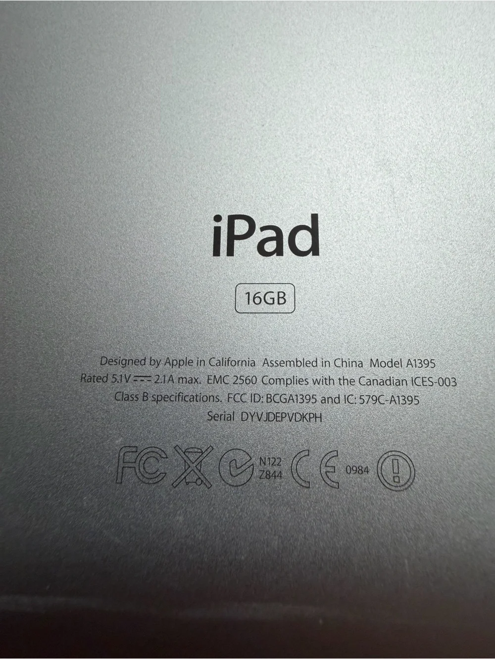 Apple white ipad