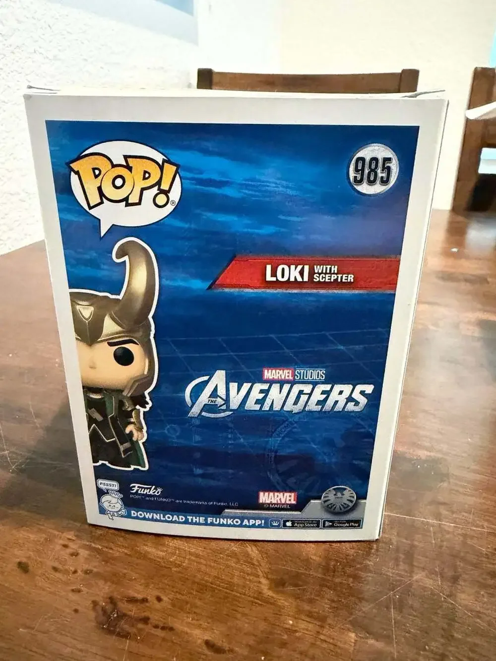Funko POP! Marvel The Avengers Loki With Scepter #985 Glow-in-the-Dark
