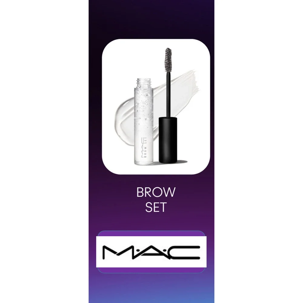 MAC Clear Brow Set Eyebrow Gel ~ Original Style Brush ~ New
